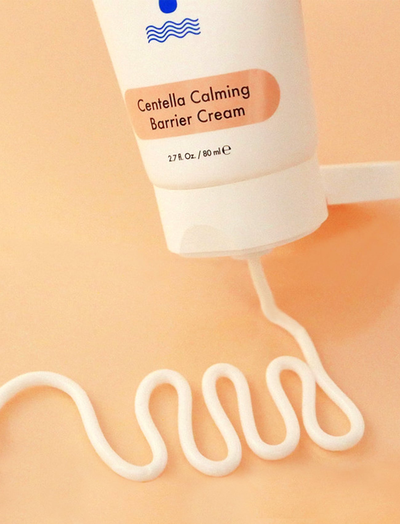 Die Textur der Barr Centella Calming Barrier Cream.