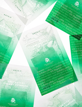 Mehrere Stück der AXIS-Y 61% Mugwort Green Vital Energy Complex Sheet Mask