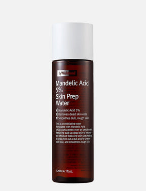 Das By Wishtrend Mandelic Acid 5% Skin Prep Water vor hellgrauem Hintergrund.